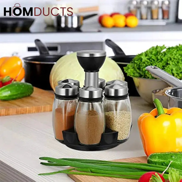 360 Rotating Spice Jar Set