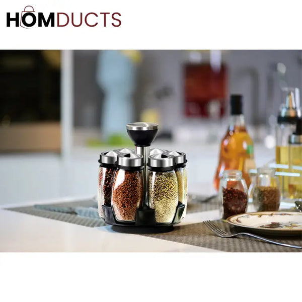 360 Rotating Spice Jar Set