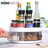 360° Rotating Spice Rack Organizer with Pull-Out Drawers – Kitchen Condiment and Seasoning Storage Carousel