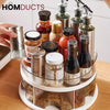 360° Rotating Spice Rack Organizer with Pull-Out Drawers – Kitchen Condiment and Seasoning Storage Carousel