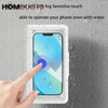 360° Rotating Waterproof Wall Mount Phone Holder – Touchscreen Shower Phone Case for Bathroom & Kitchen