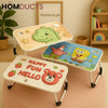 3D Cartoon Folding Kids Study Table – Adjustable Lap Desk for Drawing Writing & Homework