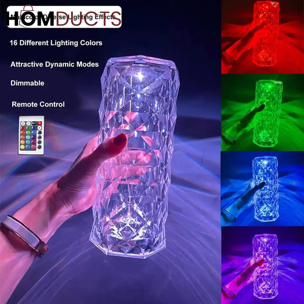 3D Diamond Touch Lamp (16 Colors)