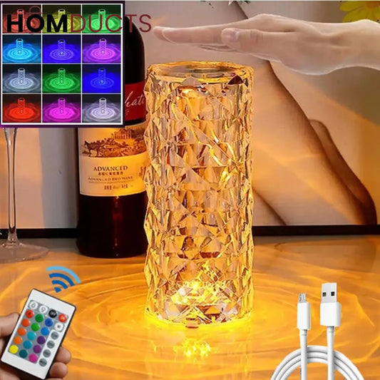 3D Diamond Touch Lamp (16 Colors)