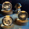 3D Glowing Crystal Ball Night Light