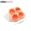 3D Rose Silicone Icecube Mold With Lid