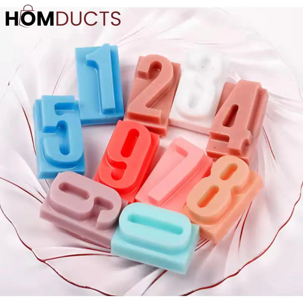 3D Silicone Number Chocolate Mold - Cake & Dessert Decorating Tool