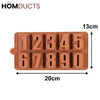 3D Silicone Number Chocolate Mold - Cake & Dessert Decorating Tool