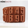 3D Silicone Number Chocolate Mold - Cake & Dessert Decorating Tool
