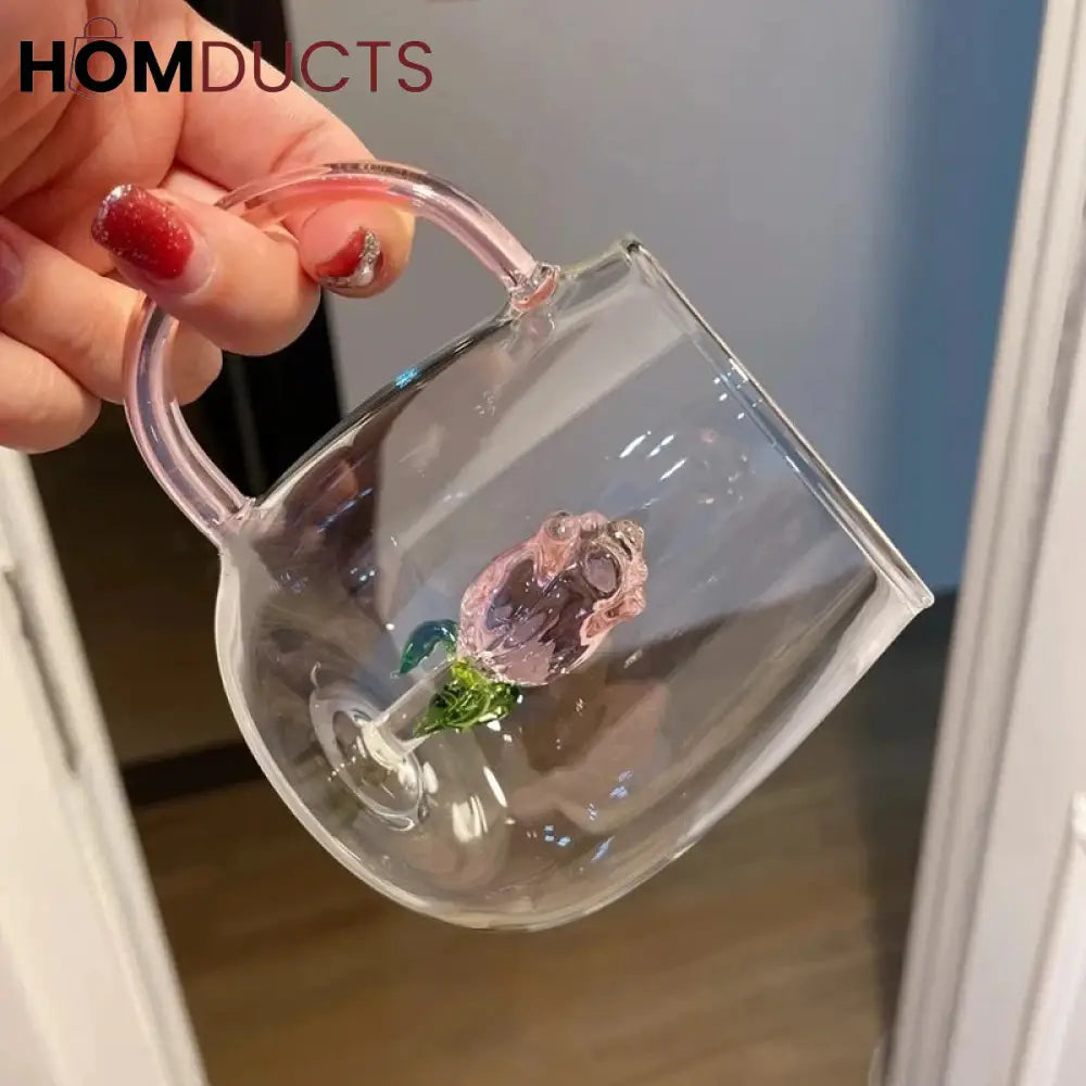 3D Transparent Heat Resistant Glass Cup