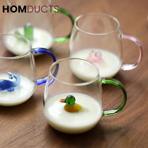 3D Transparent Heat Resistant Glass Cup