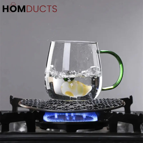 3D Transparent Heat Resistant Glass Cup