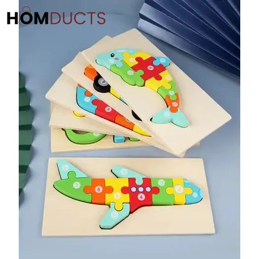 3D Wooden Jigsaw Board For Kids