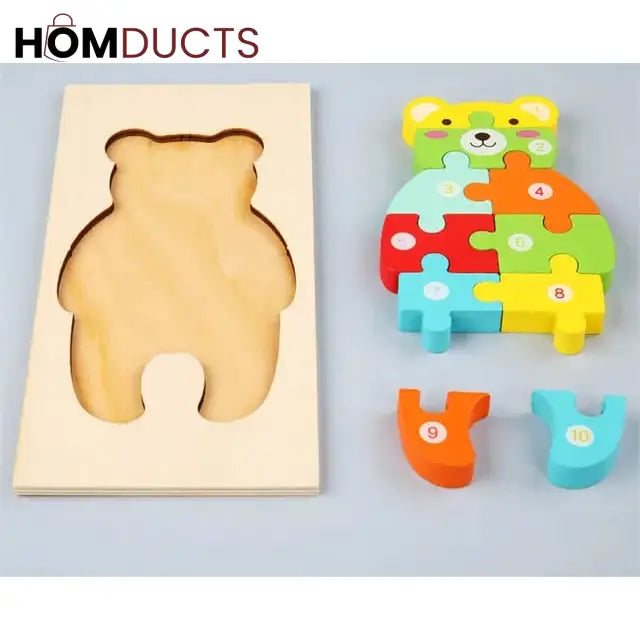3D Wooden Jigsaw Board For Kids