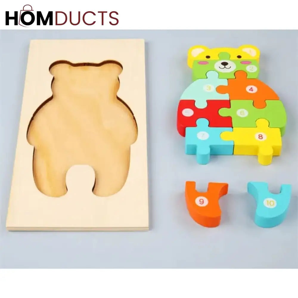 3D Wooden Jigsaw Board For Kids