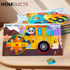 3D Wooden Vehicle Theme Puzzle