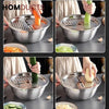 3In1 Stainless Steel Colander With Grater