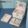3Layer Mirror Leather Jewellery Organizer J & C
