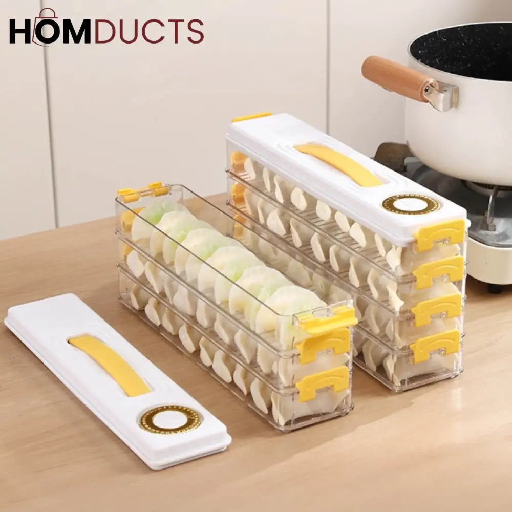 3Layer Space Saving Dumpling Storage Box