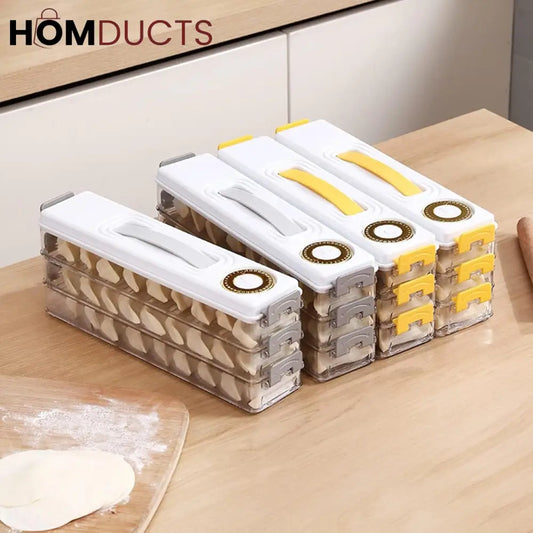 3Layer Space Saving Dumpling Storage Box