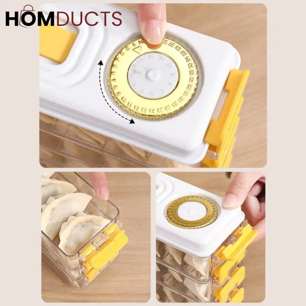 3Layer Space Saving Dumpling Storage Box