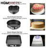 3Pc Non Stick Cake Pan (Round Heart Square)