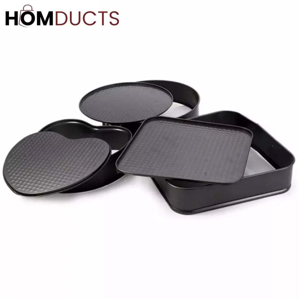 3Pc Non Stick Cake Pan (Round Heart Square)