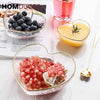 3Pcs Heart Shape Acrylic Bowl Set