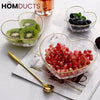 3Pcs Heart Shape Acrylic Bowl Set