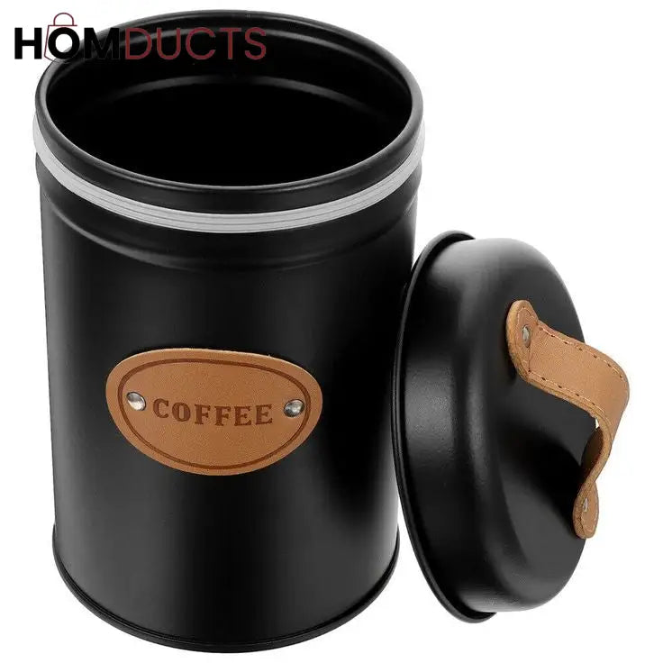 3Pcs Kitchen Counter Top Metal Jar Set