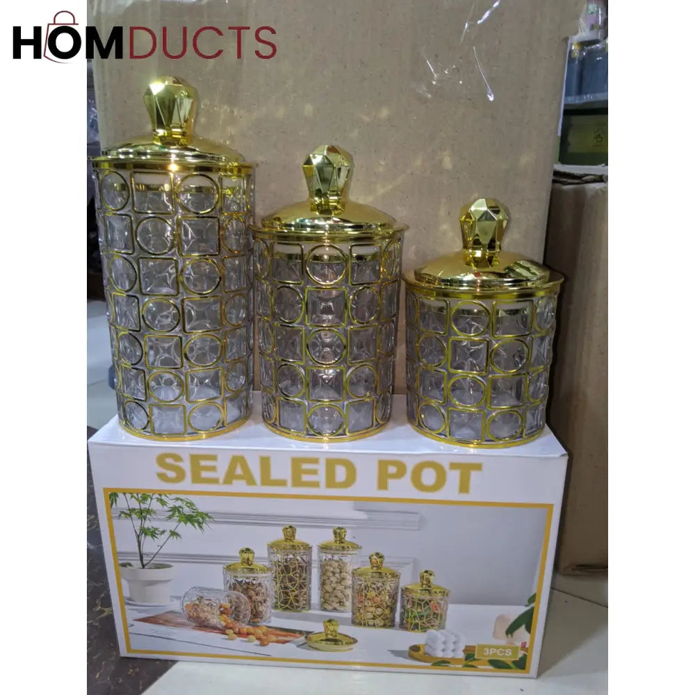 3Pcs Luxury Jars Set