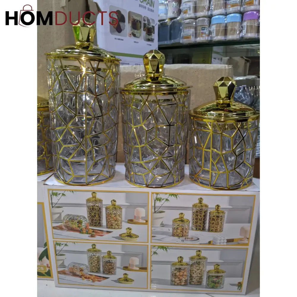 3Pcs Luxury Jars Set