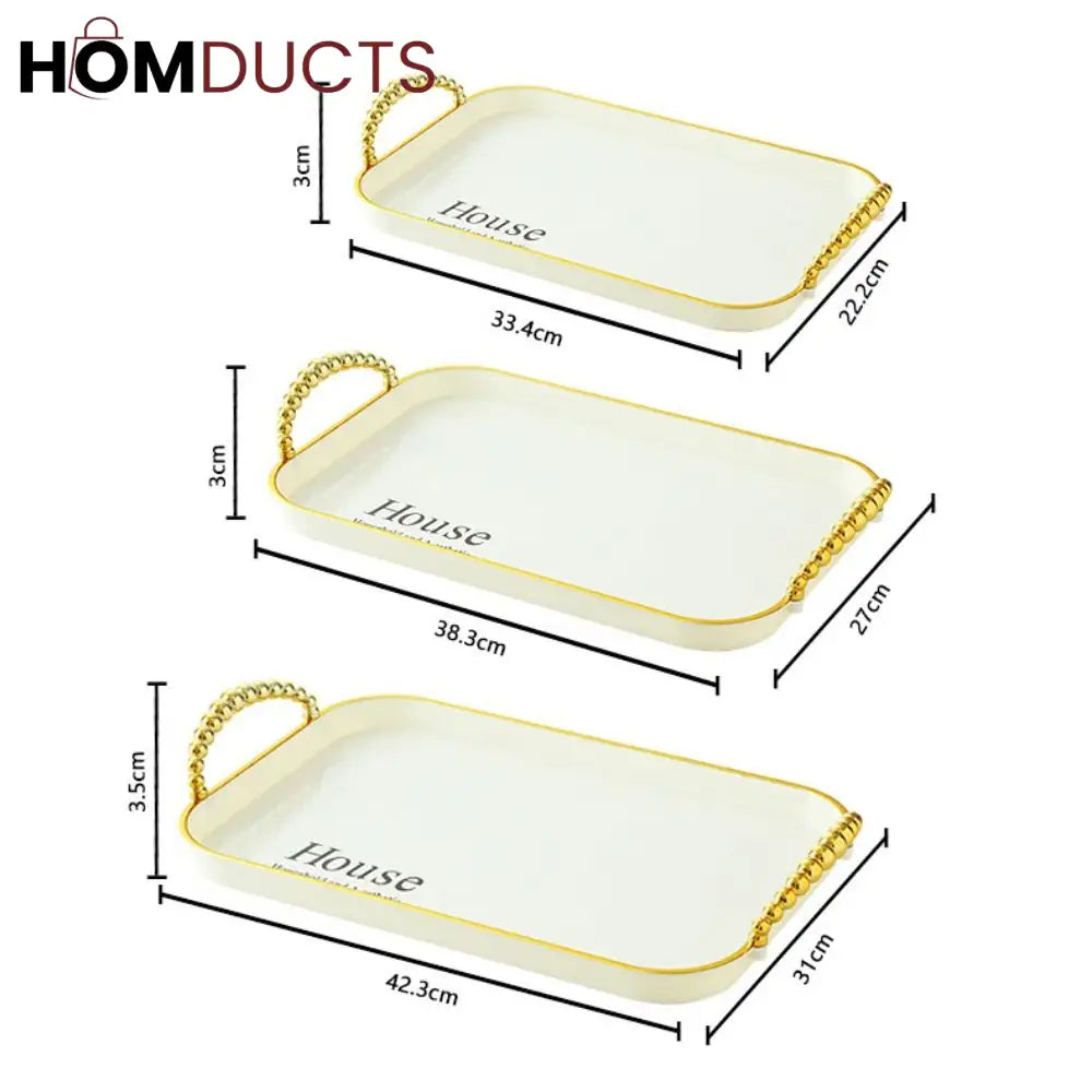 3Pcs Melamine Tray Set