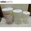 3Pcs Plastic Airtight Jar Set