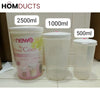 3Pcs Plastic Airtight Jar Set