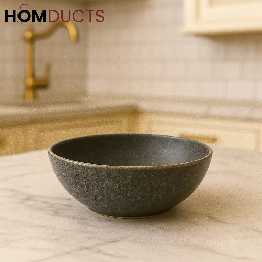 4.75” Ceramic Serving Bowl – Matte Grey Finish (96c)