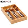 4 Grid Wooden Cutlery Organizer