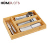 4 Grid Wooden Cutlery Organizer