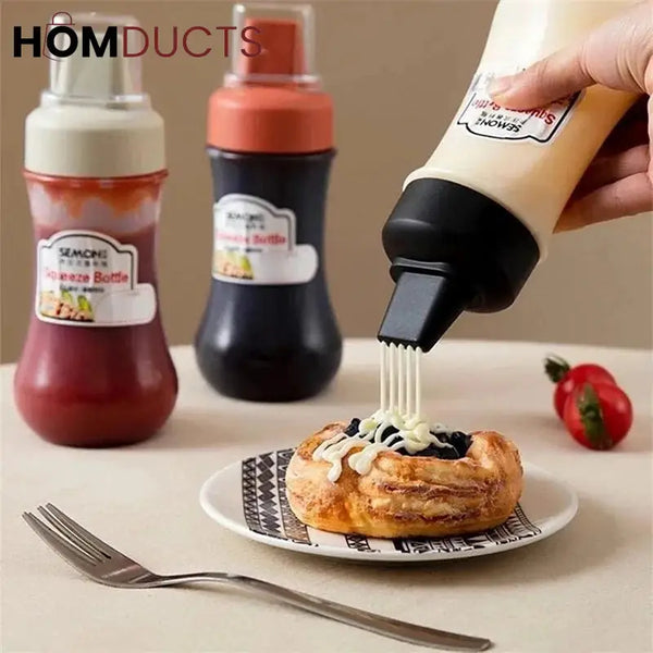4 Hole Squeeze Sauce Bottle