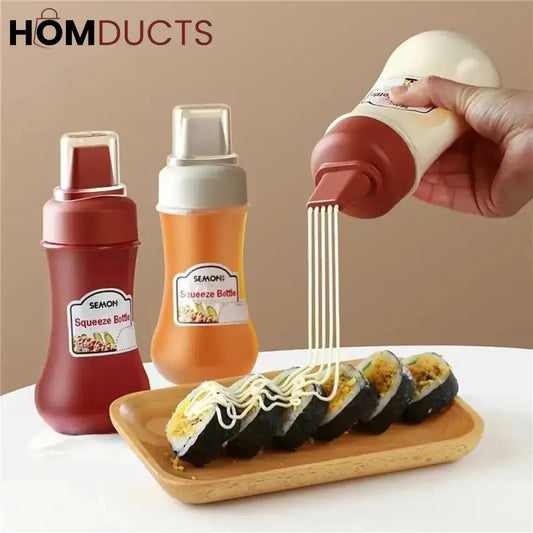 4 Hole Squeeze Sauce Bottle