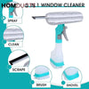 4-in-1 Flexible Window Cleaner: Streak-Free Shine & Easy Cleaning