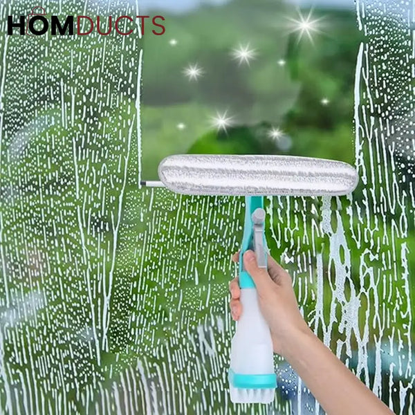 4-in-1 Flexible Window Cleaner: Streak-Free Shine & Easy Cleaning