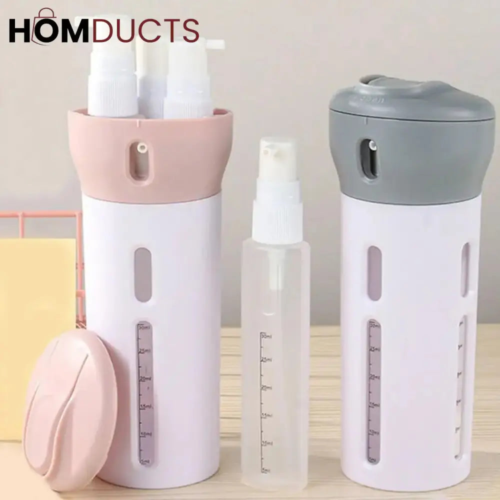 4 In 1 Leak Proof Travel Refillable Bottles