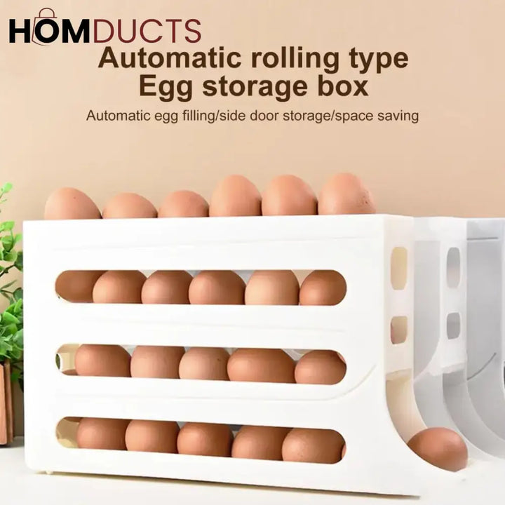 4 Layer Space Saving Automatic Egg Organizer