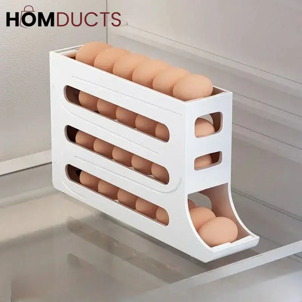 4 Layer Space Saving Automatic Egg Organizer