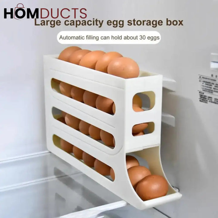 4 Layer Space Saving Automatic Egg Organizer