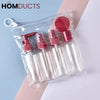 5Pcs Travel Dispenser Bottle Set With Pouch