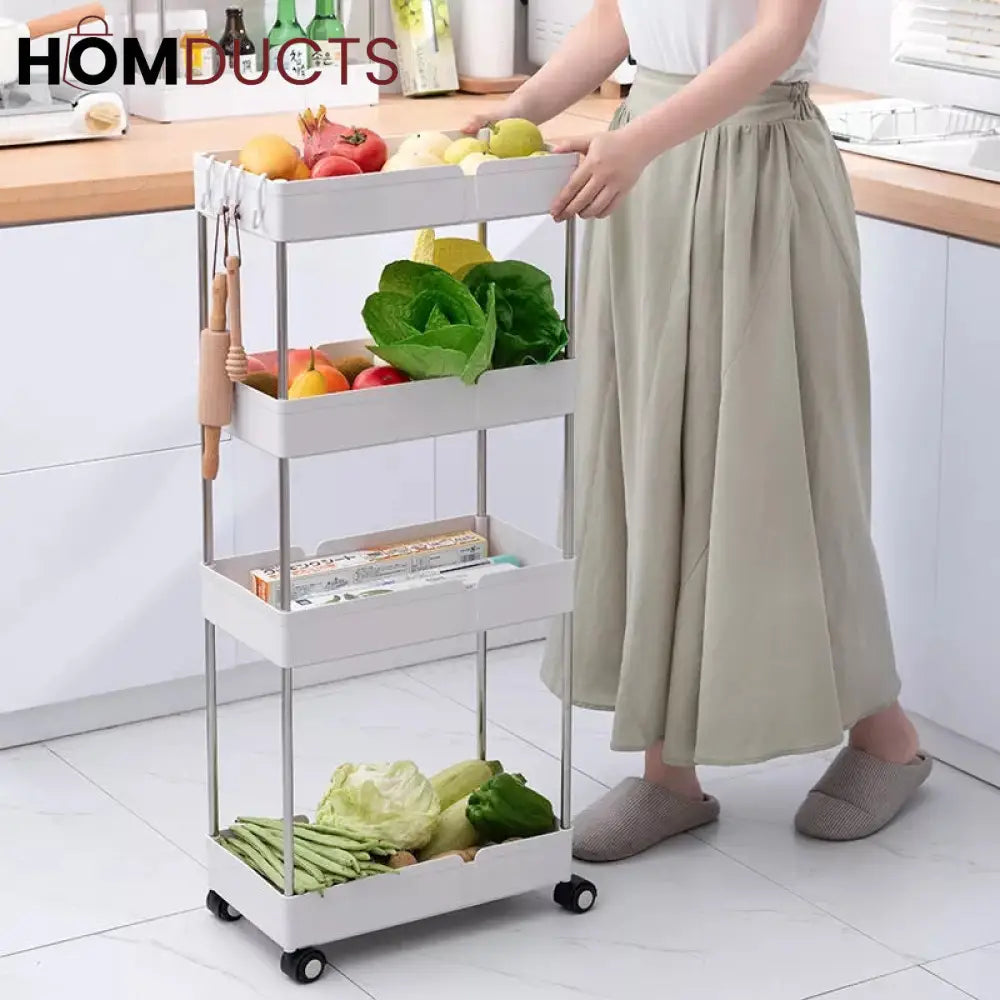 4 Tier Slim Trolly