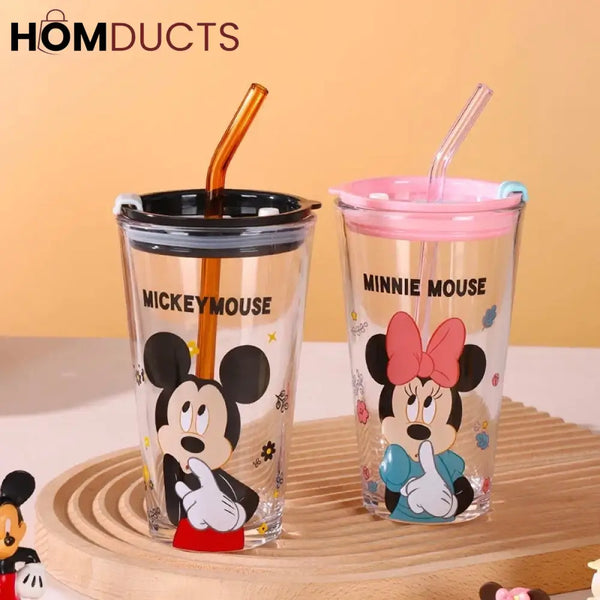 450ml Cup with Lid & Straw for Kids & Adults Mickey Mouse