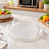 Double Lock Round Microwave Serving Tray – Large in a premium lifestyle setting